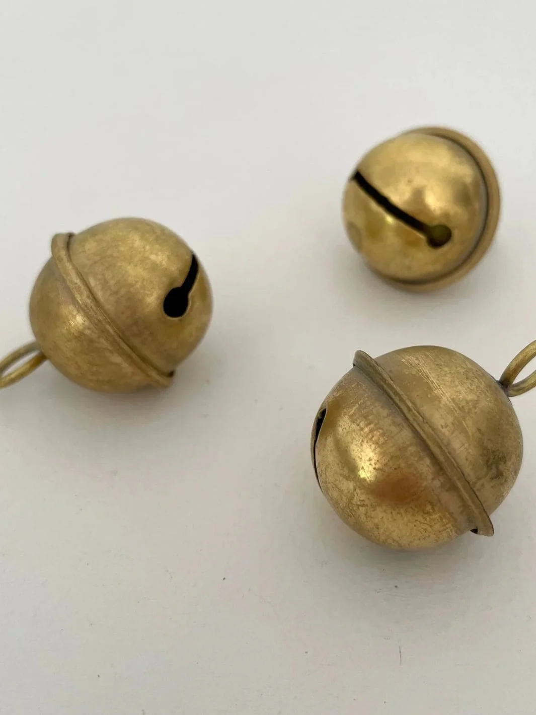 1 1/4" Small Brass Jingle Sleigh Bells - Image 2