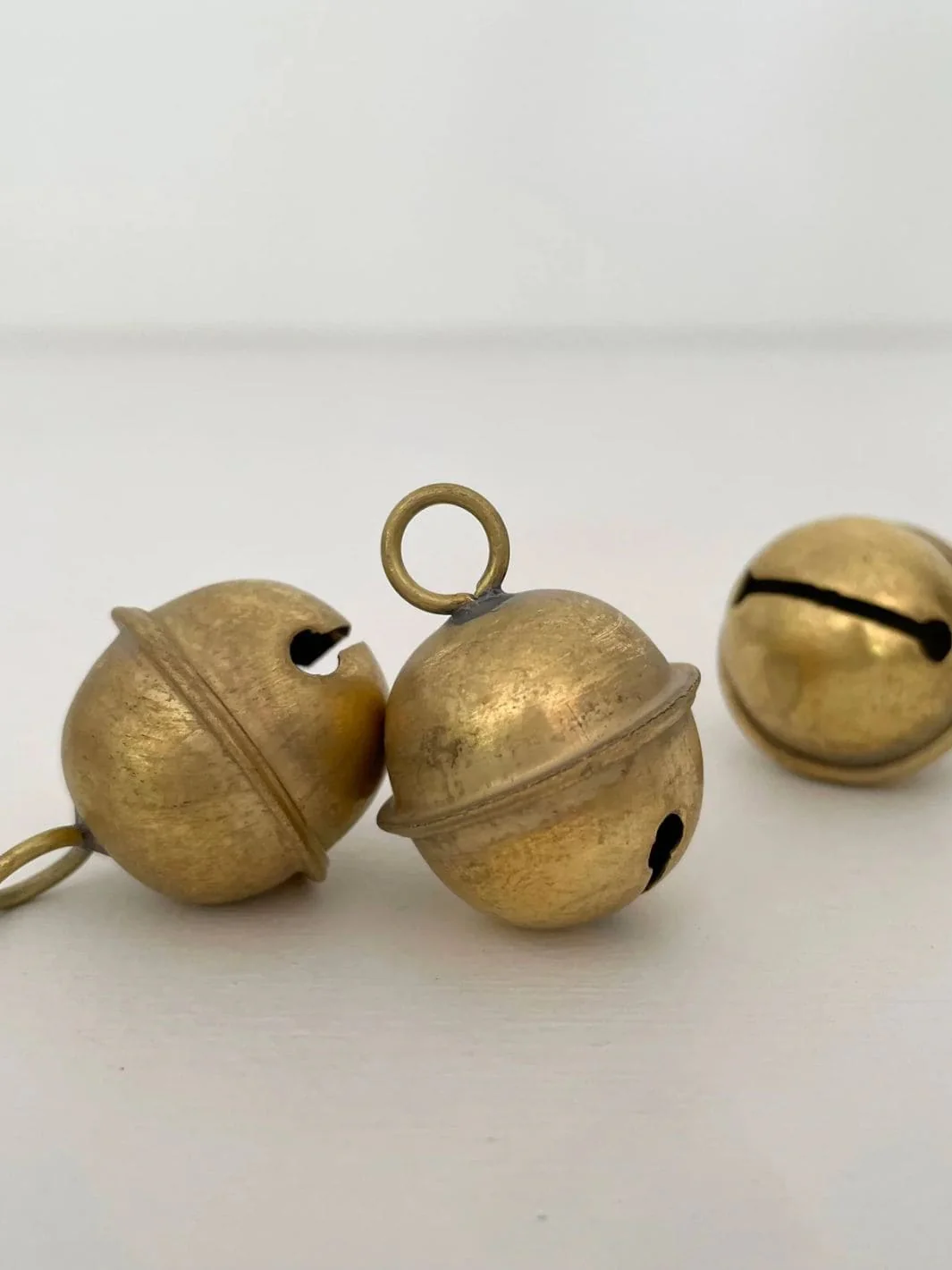 1 1/4" Small Brass Jingle Sleigh Bells - Image 3