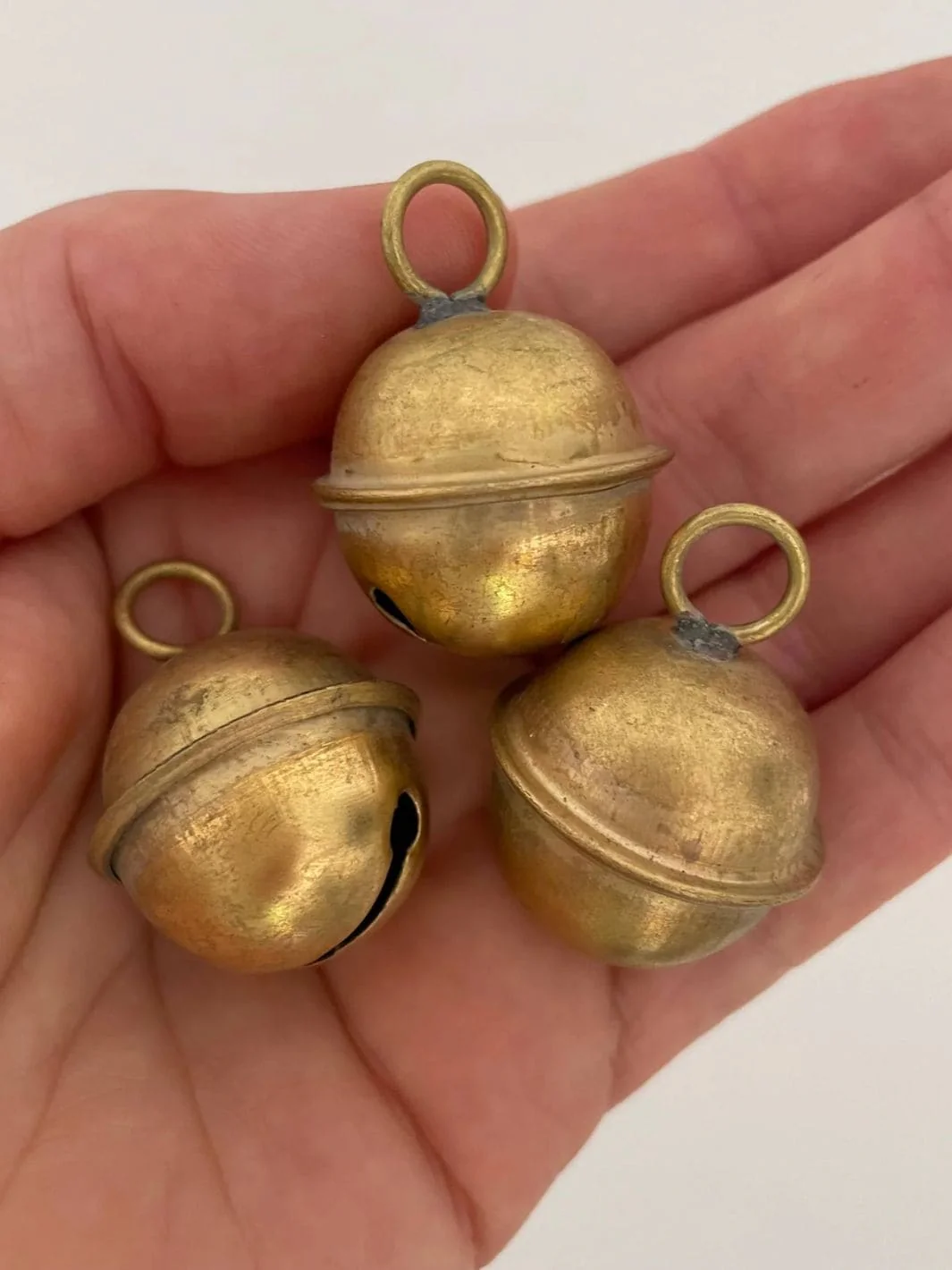 1 1/4" Small Brass Jingle Sleigh Bells - Image 4