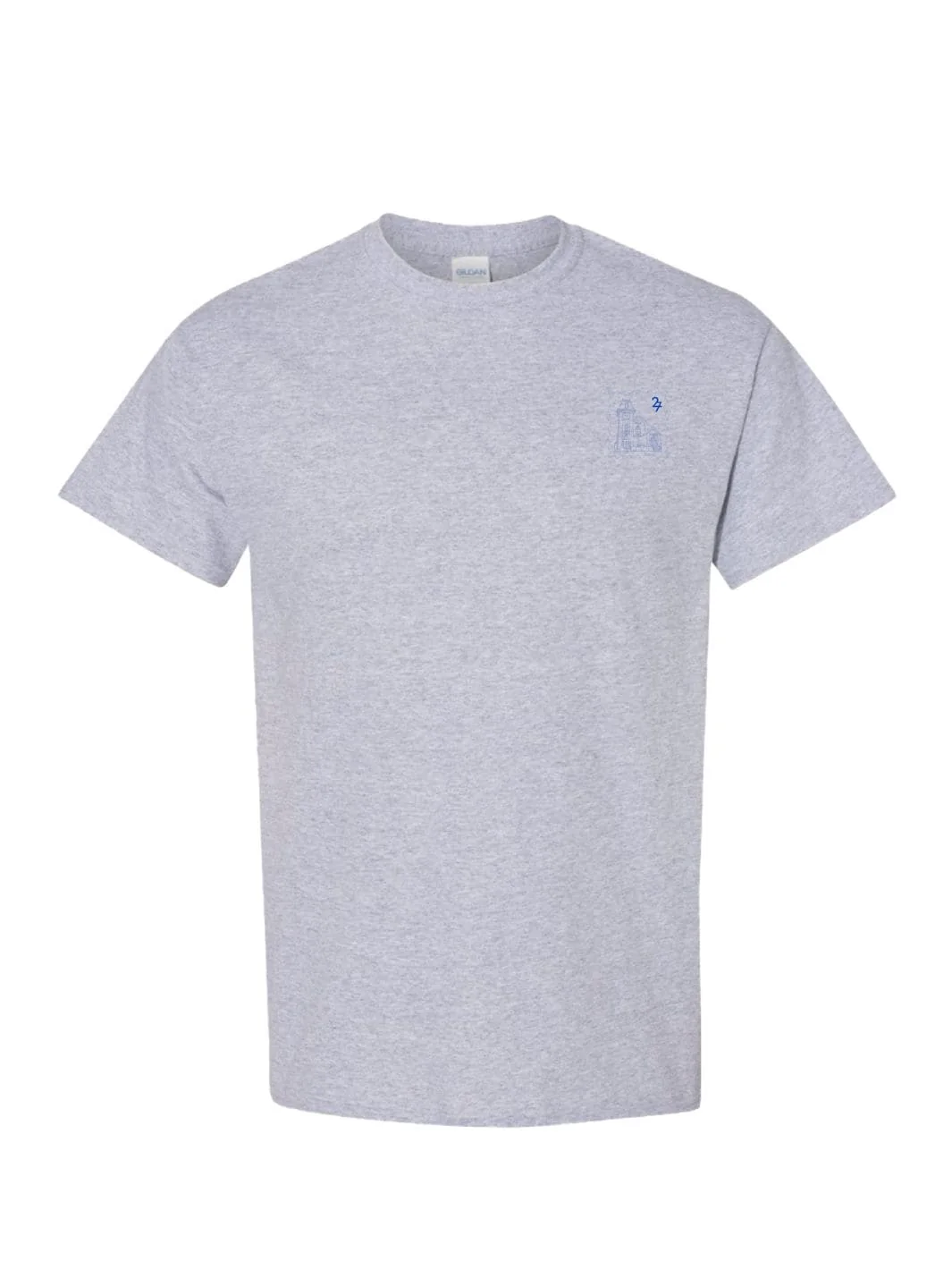 27 Wish You Were Here T-Shirt in Sports Grey - Image 2