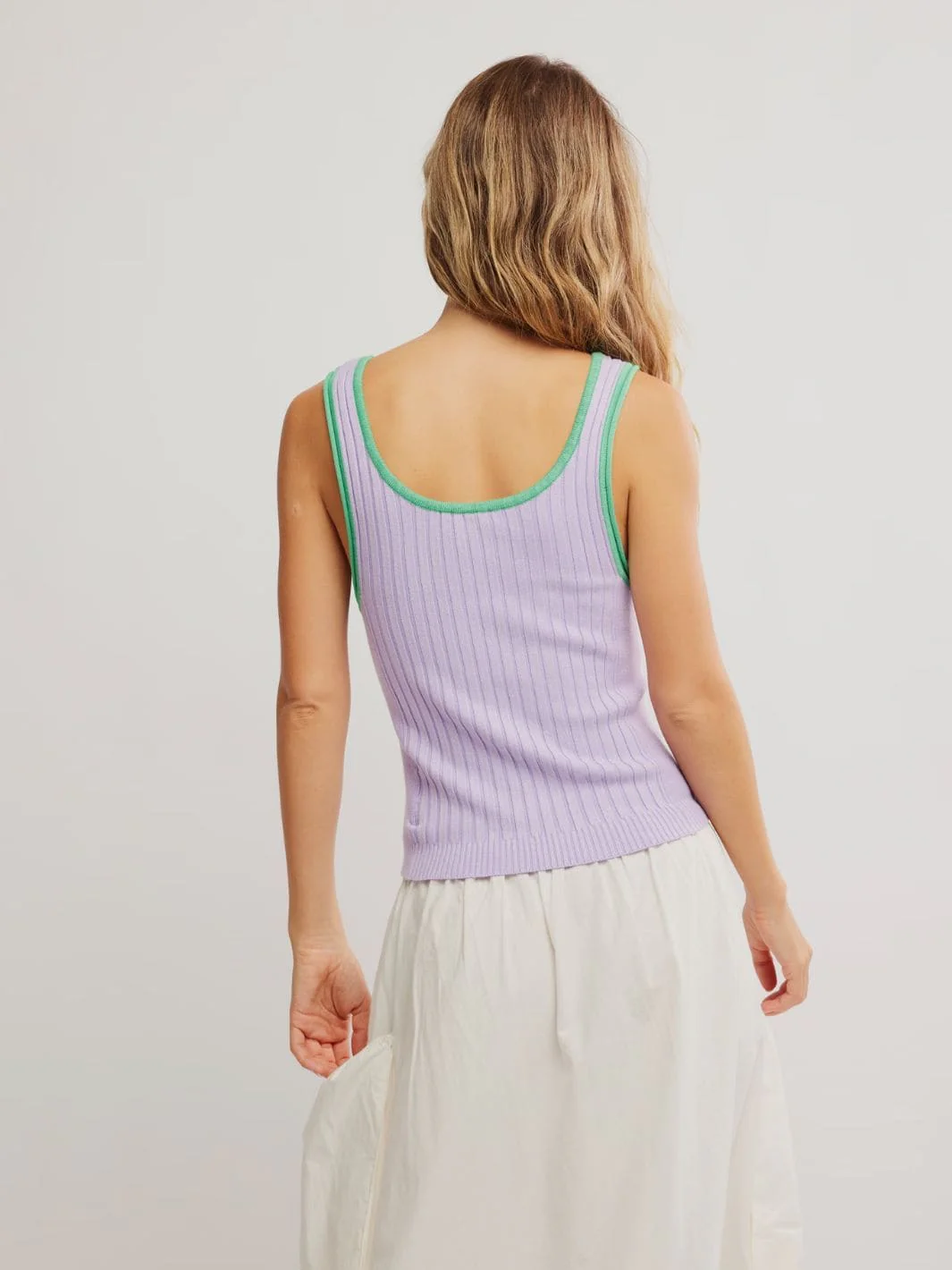 All Star Sweater Tank - Lily Lilac Combo - Image 3