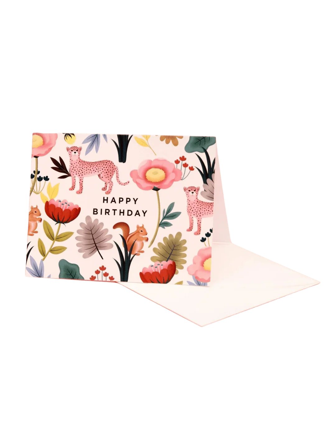 Animal Kingdom Birthday Card - Cream