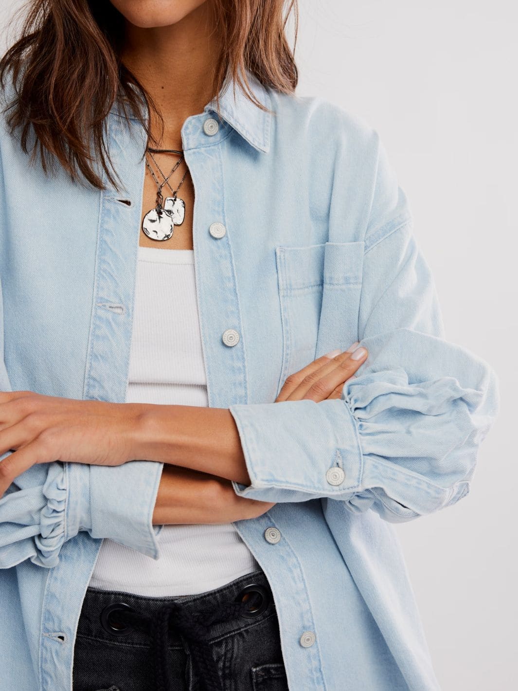 Ashley Denim Shirt - Classic Blue Wash - Image 2