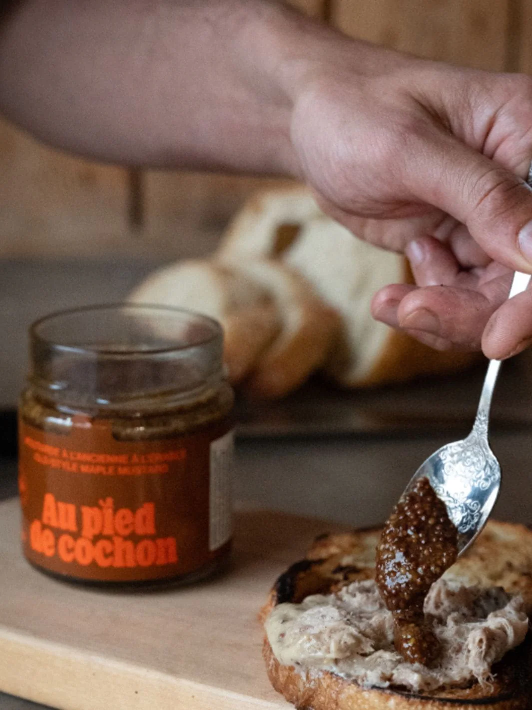 Au Pied De Cochon Old Style Maple Dijon Mustard - Image 2