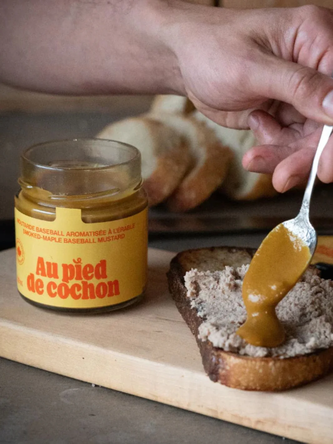 Au Pied De Cochon Smoked Maple Baseball Mustard - Image 2