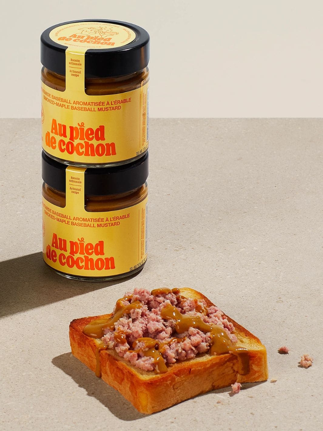Au Pied De Cochon Smoked Maple Baseball Mustard - Image 3