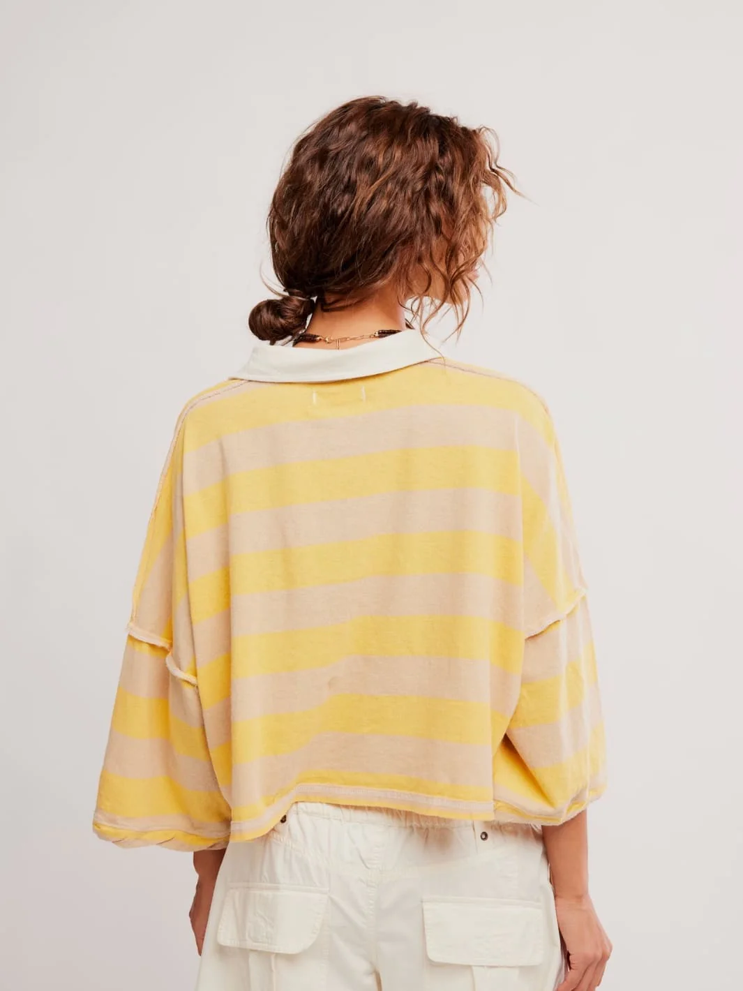 Auggie Tee - Oat Latte/Yellow Fin - Image 4
