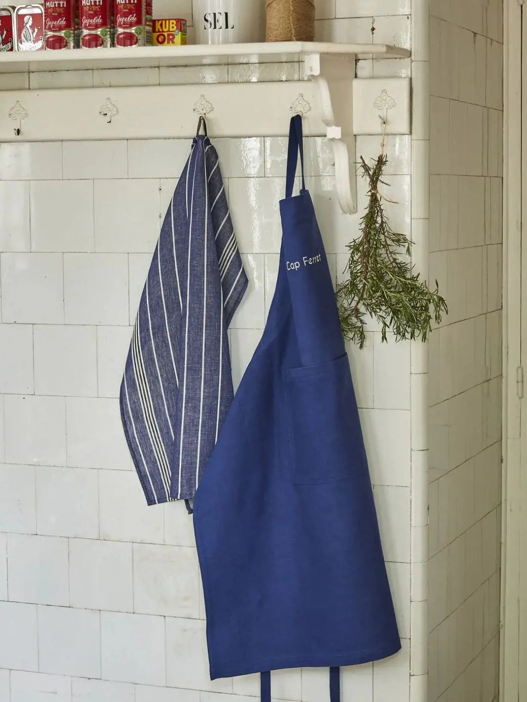 Aux petits oignons blue dishcloth - Image 3