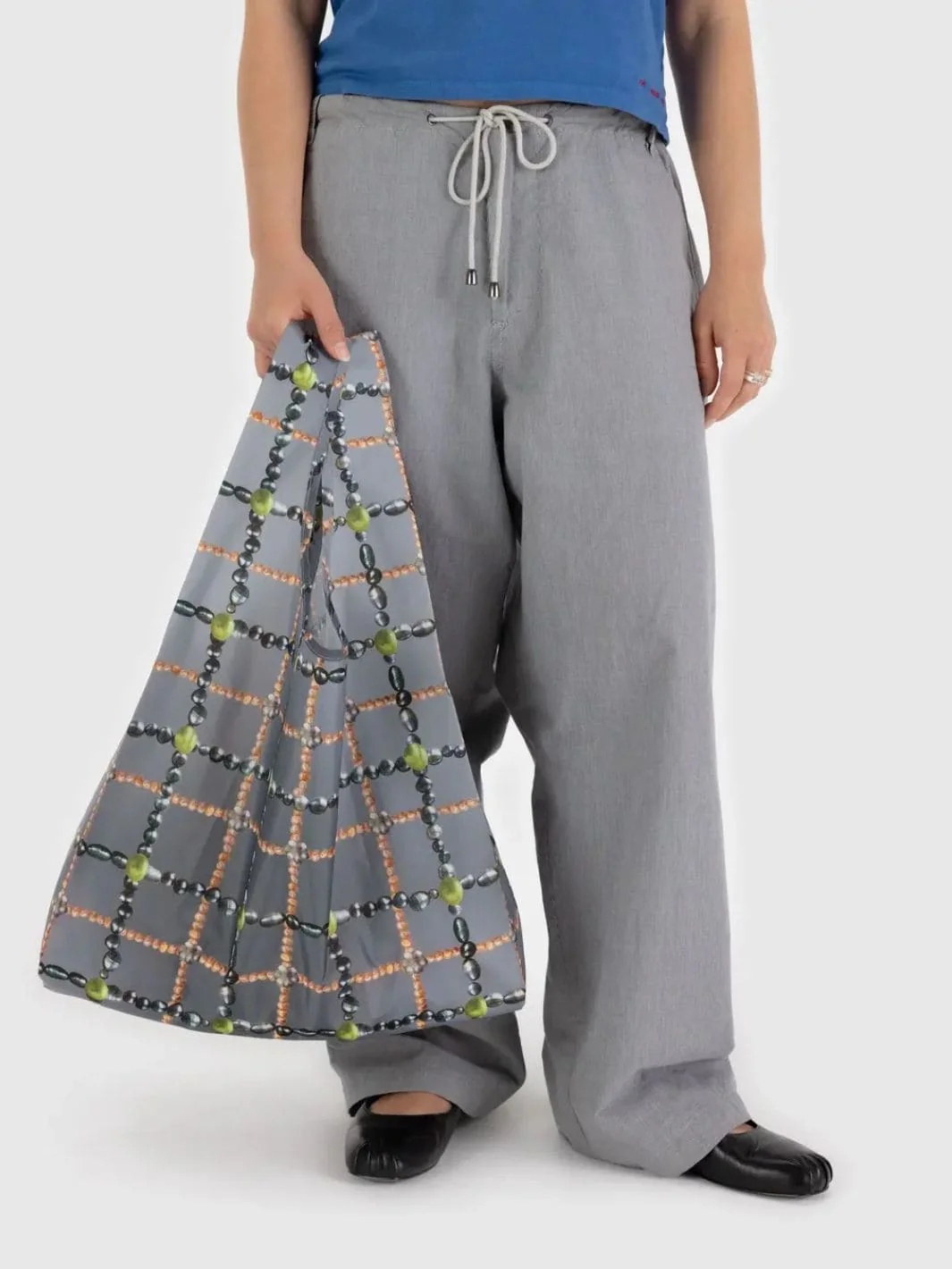 Beaded Plaid Bag - Image 3