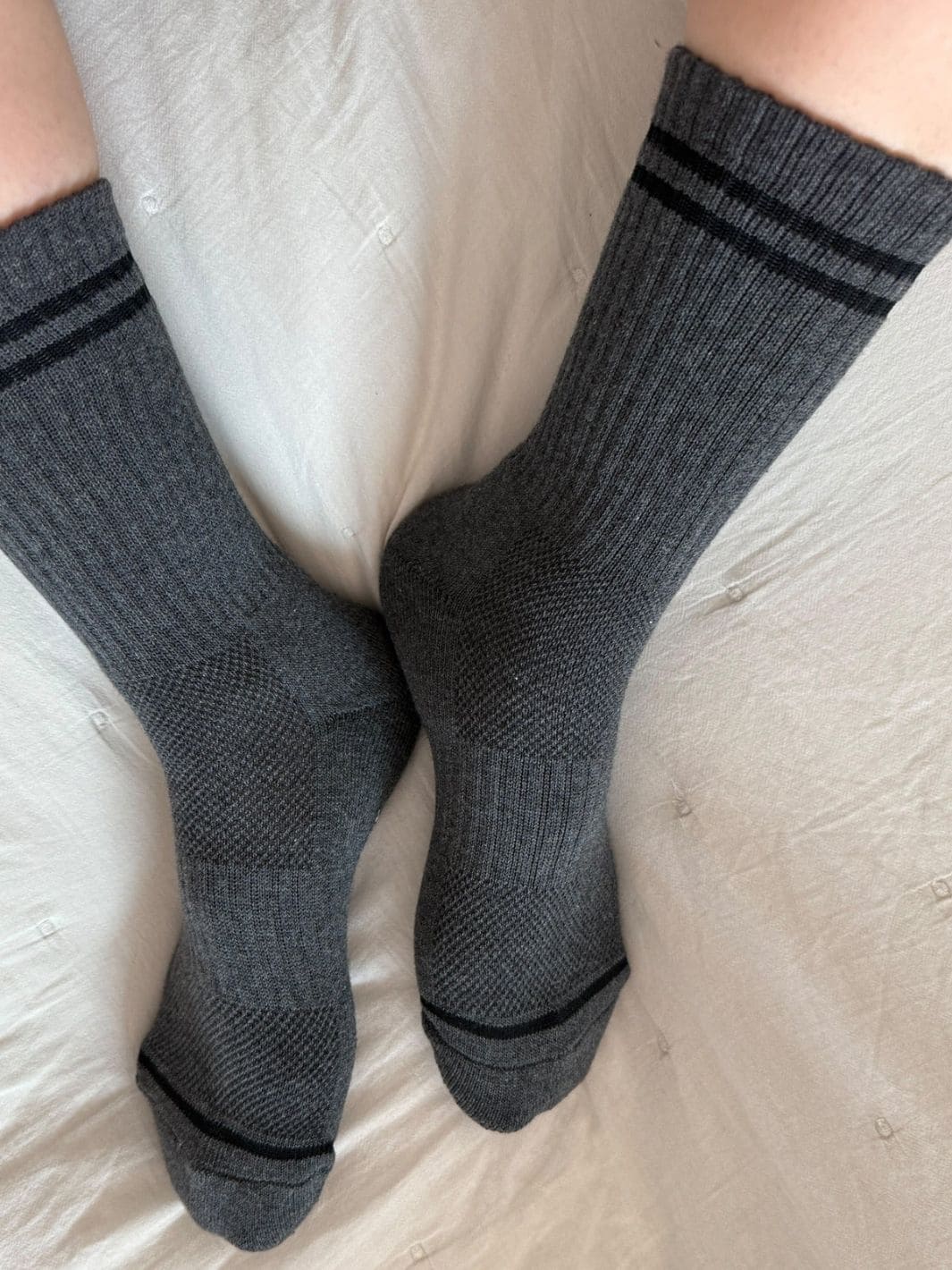 Boyfriend Socks - Charcoal - Image 2