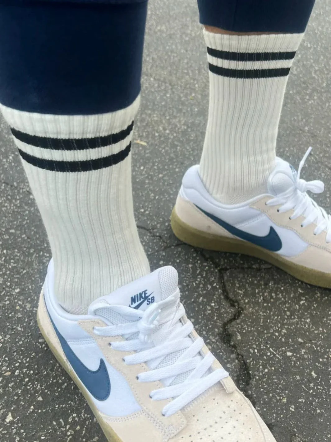 Boyfriend Socks - Classic White - Image 2