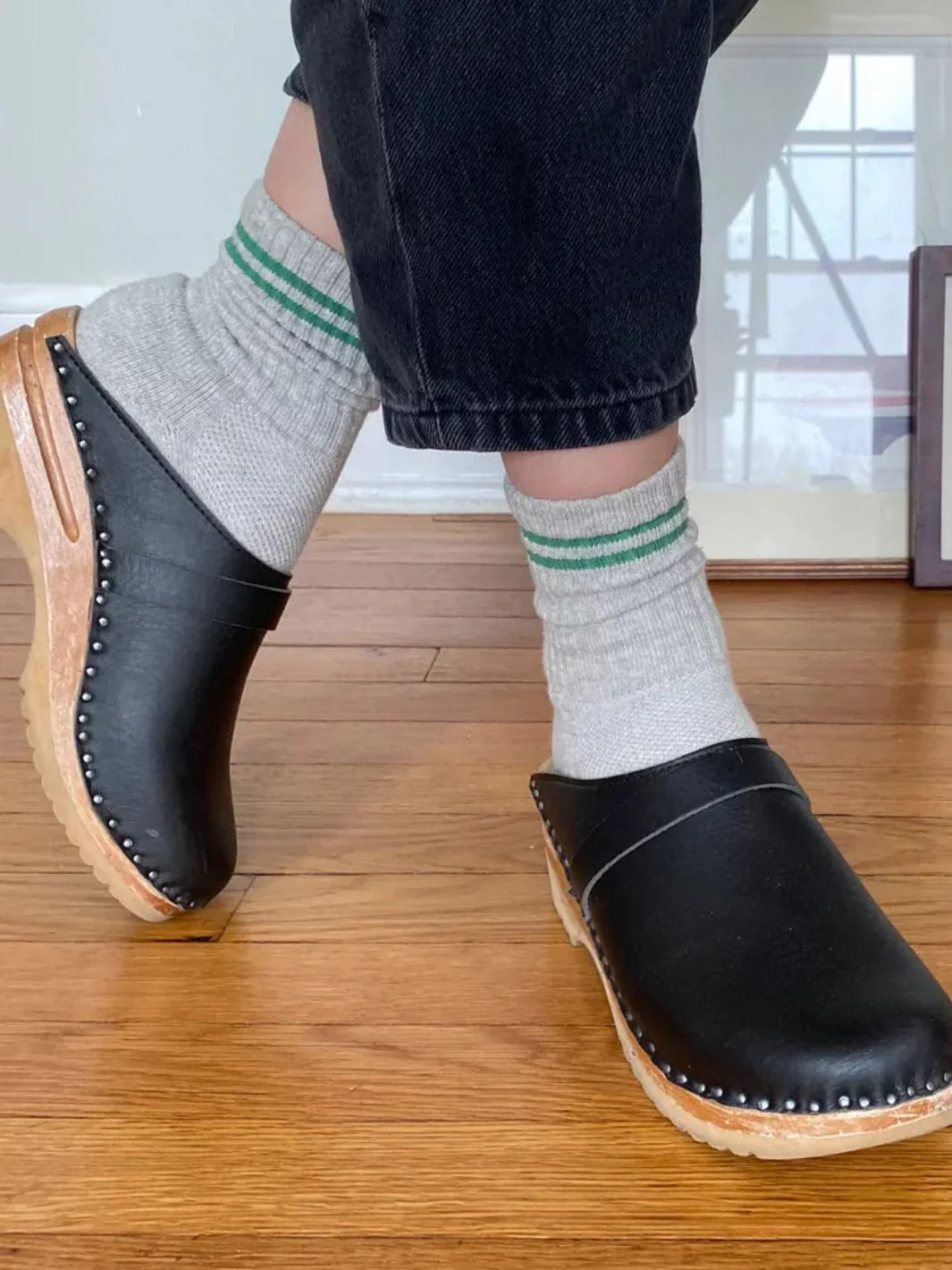 Boyfriend Socks - LT Grey - Image 2