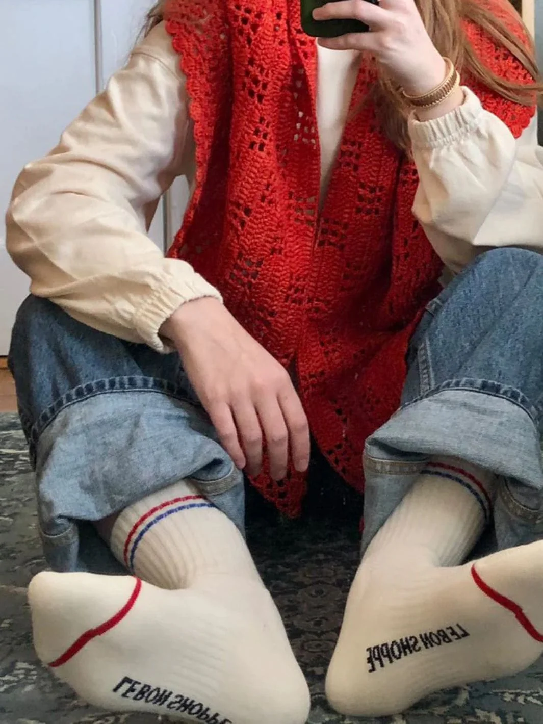 Boyfriend Socks - Milk - Image 6