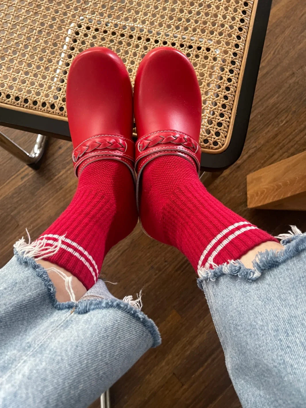 Boyfriend Socks - Red - Image 3