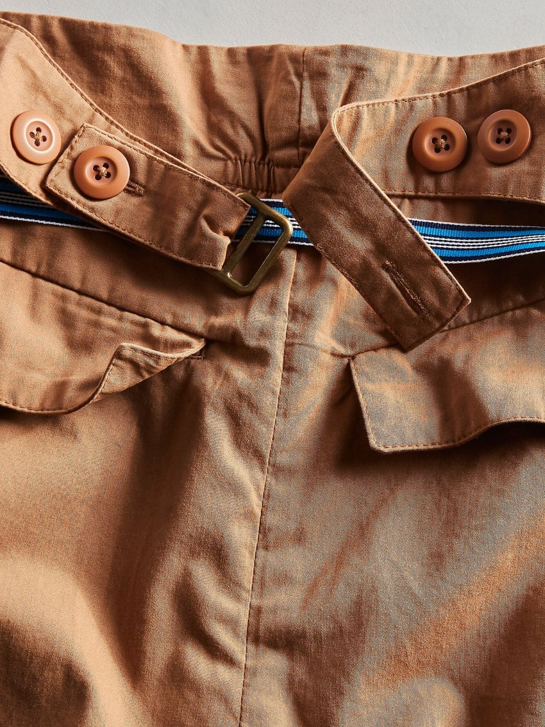 Buckle Back Trousers - Tobacco Combo - Image 6