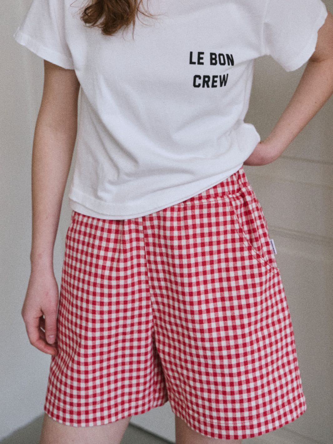 City Shorts - Red Gingham - Image 2