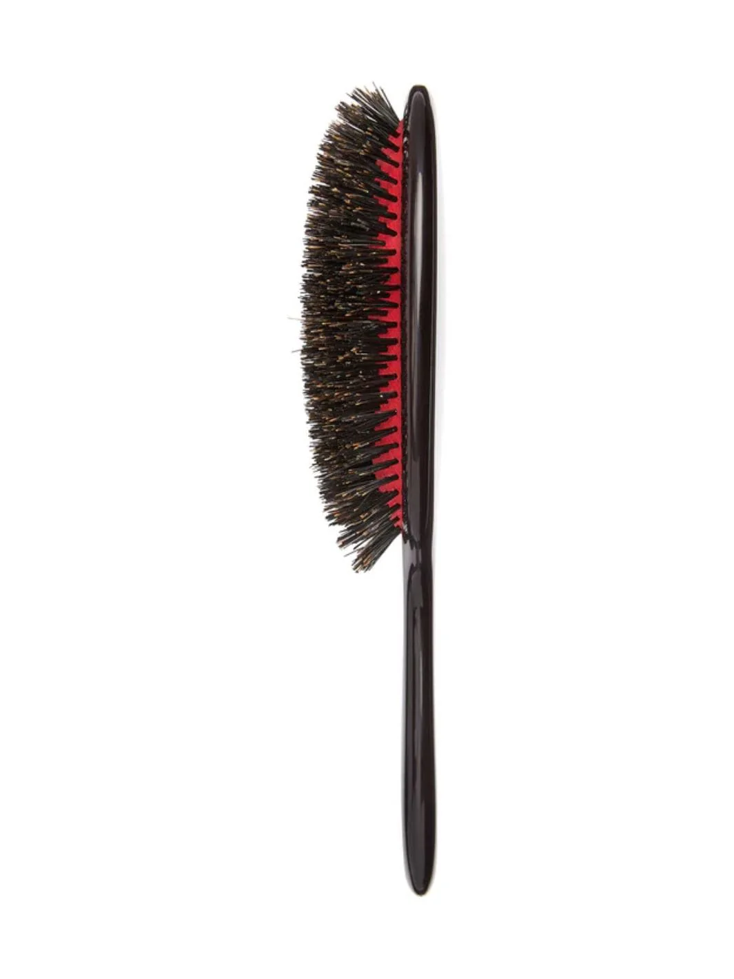 Classic Shine Large Pure Black Bristle Hairbrush - Image 5