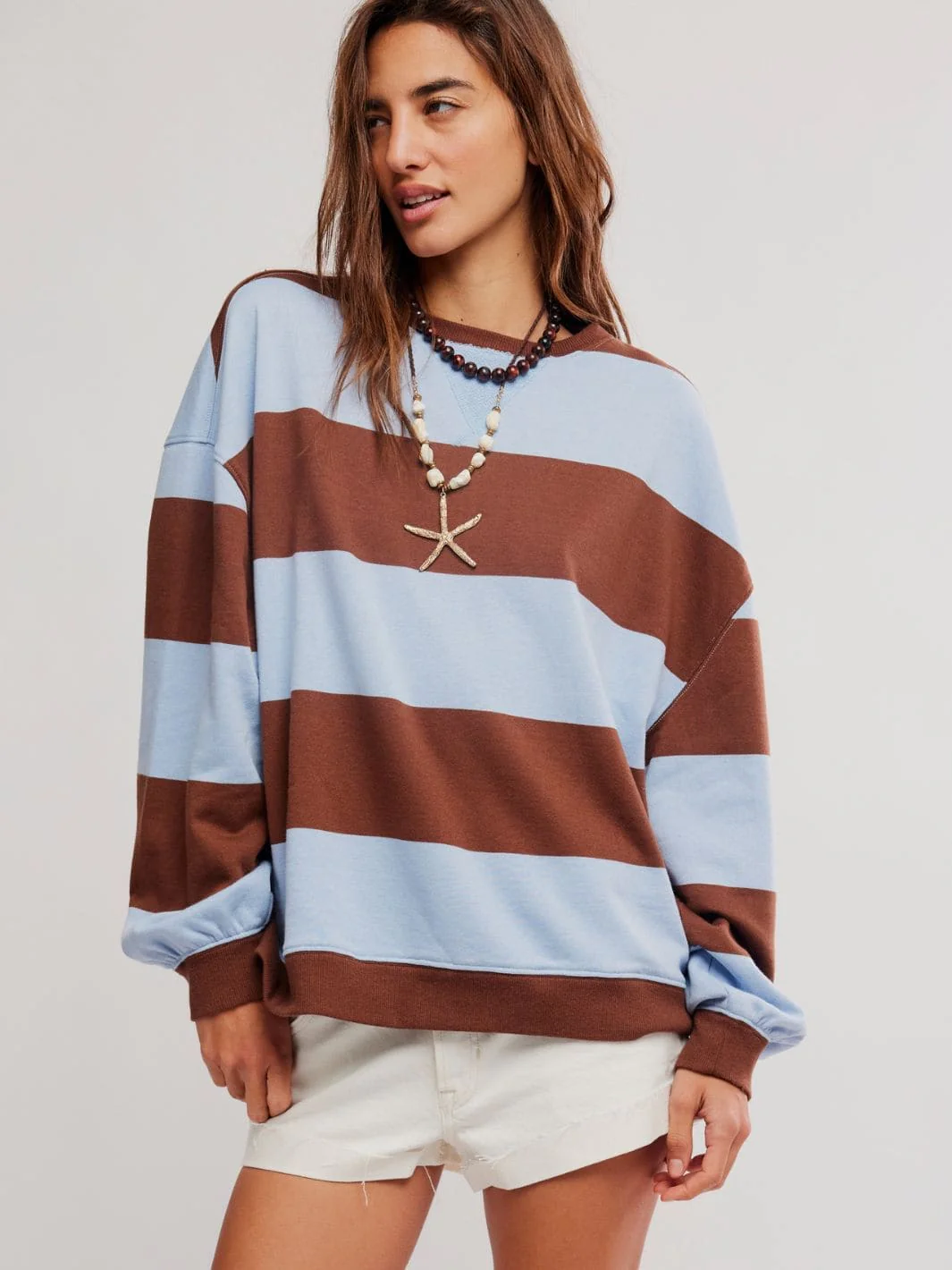 Classic Stripe Crew Wide - Periwinkle Combo - Image 2
