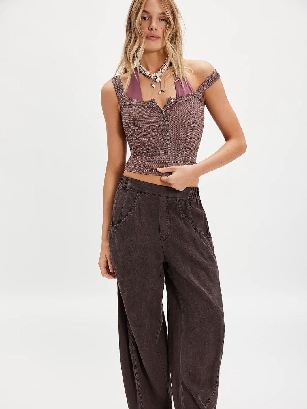 Clean Slate Henley - Mink - Image 2