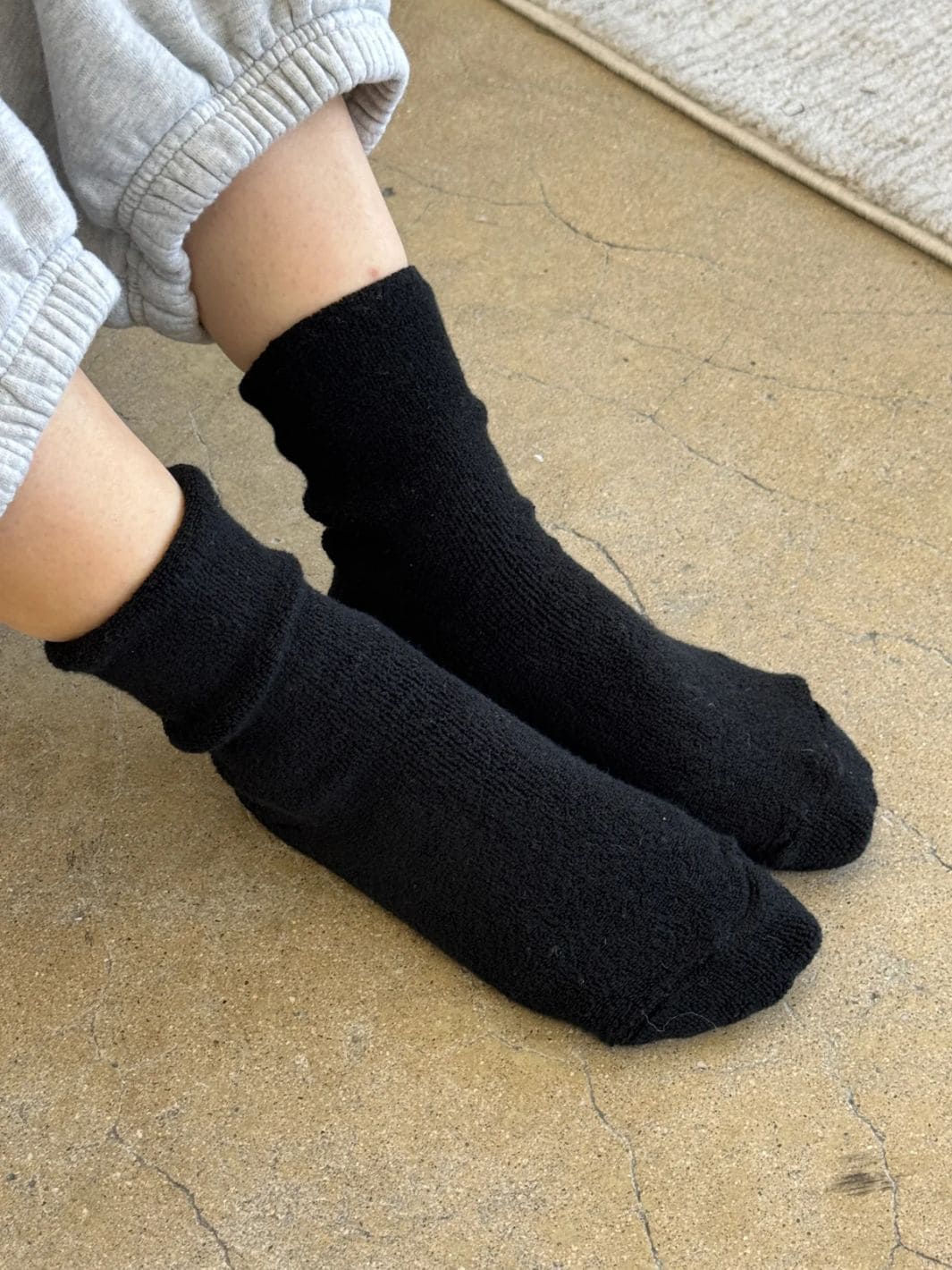 Cloud Socks - Jet Black - Image 3