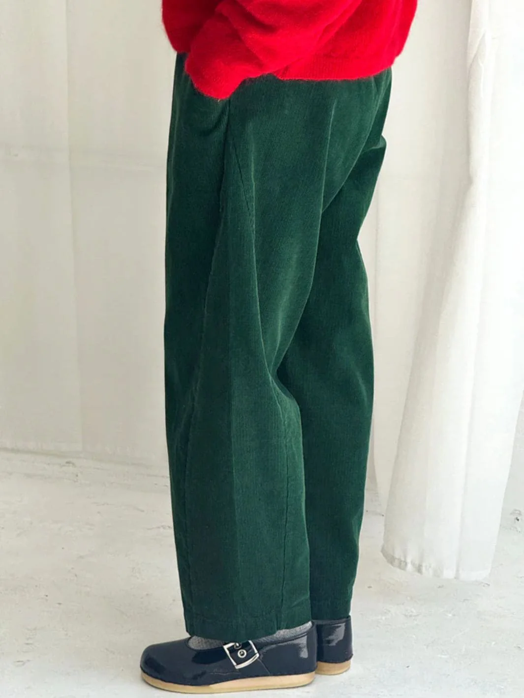 Corduroy Arc Pants - Foret - Image 3