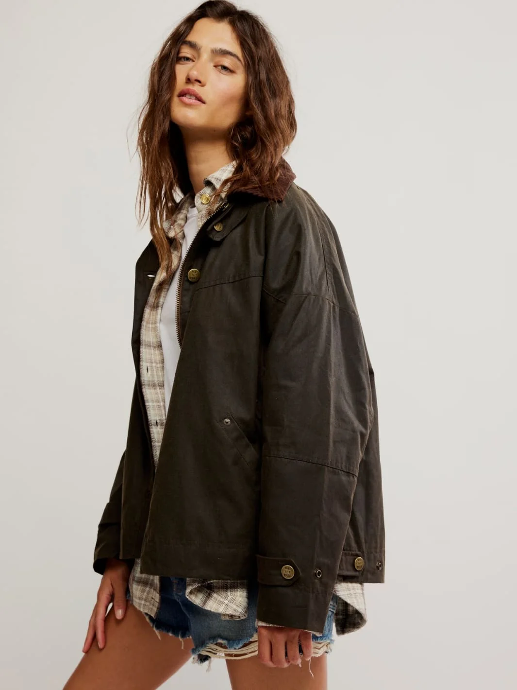 Cori Waxed Jacket - Olive - Image 10