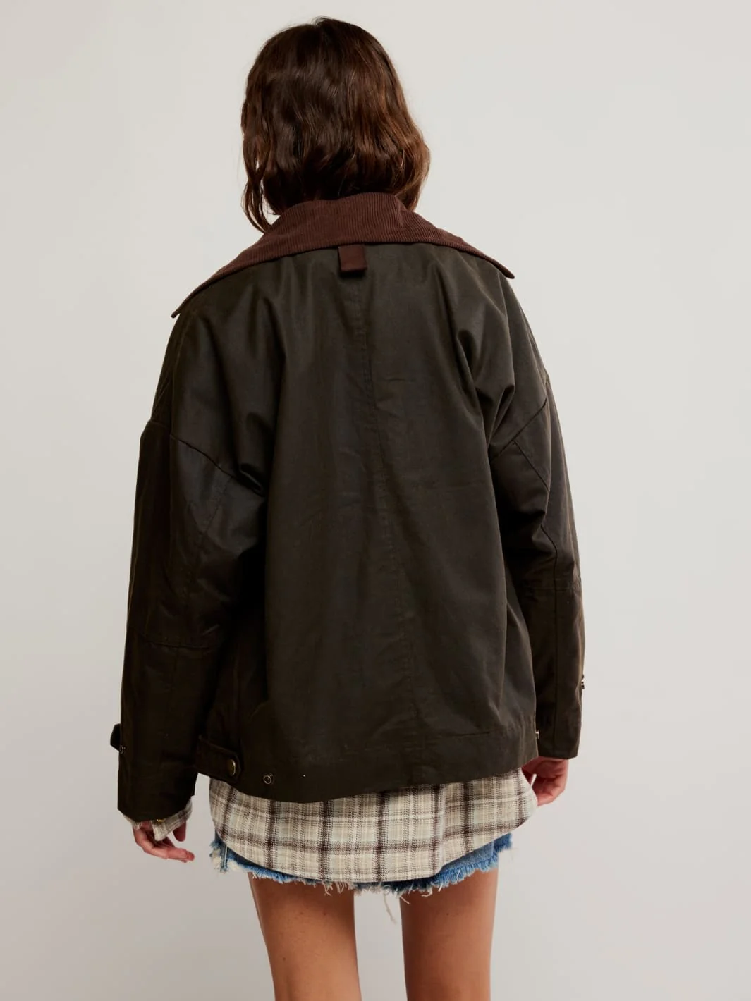 Cori Waxed Jacket - Olive - Image 11