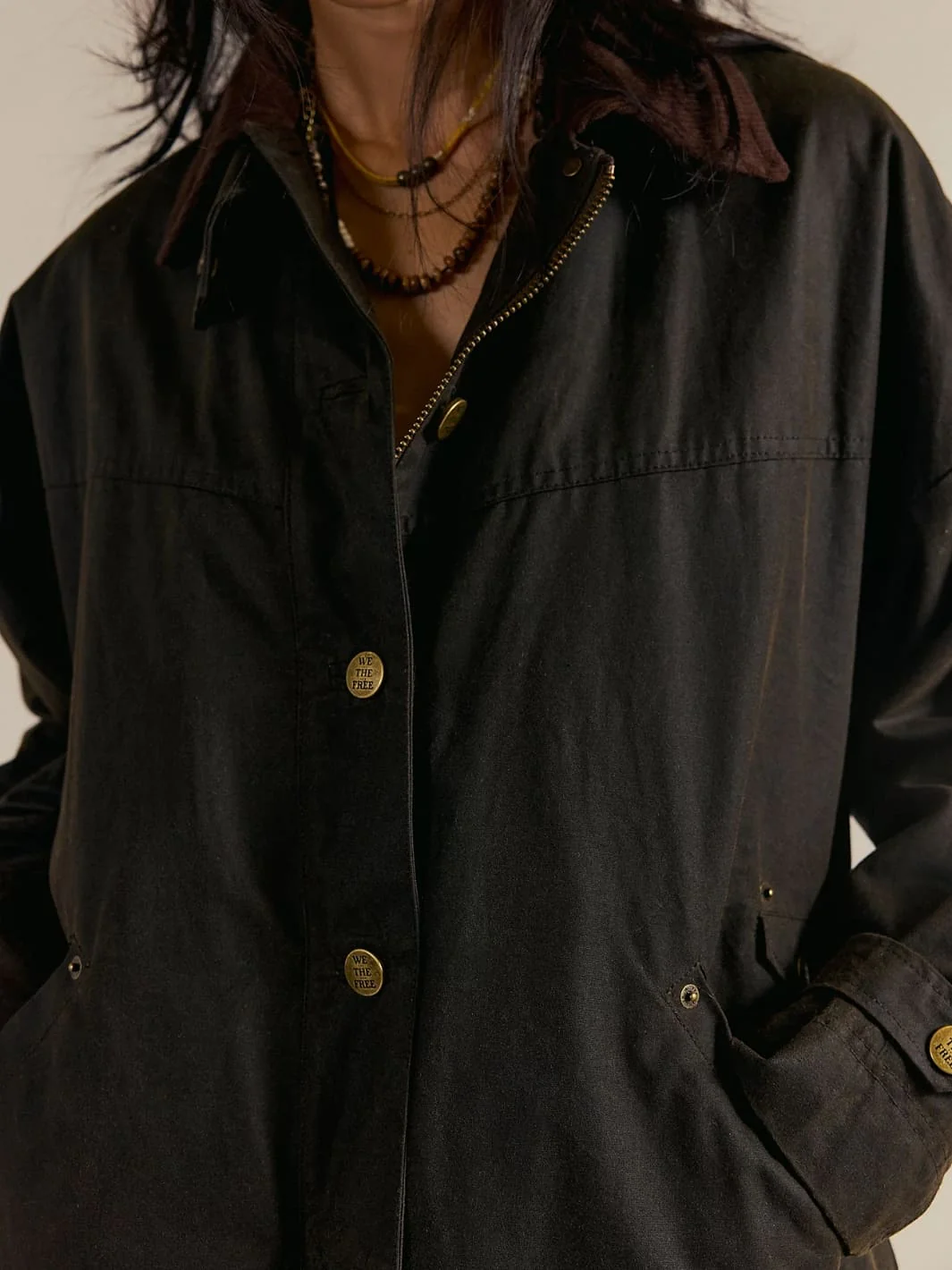 Cori Waxed Jacket - Olive - Image 5