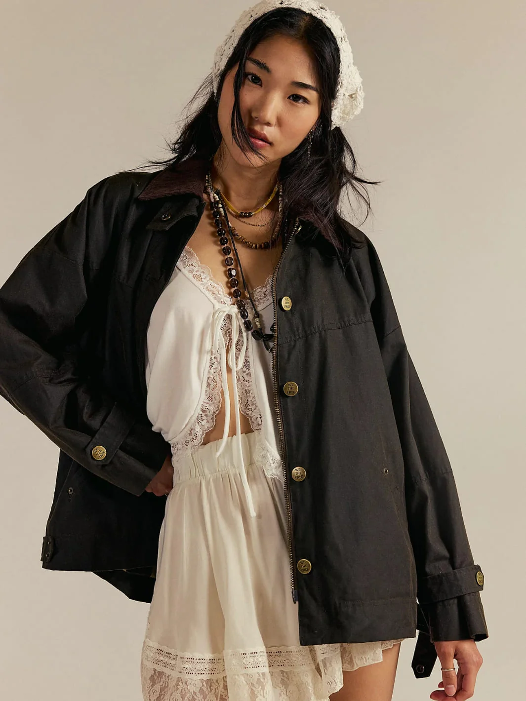 Cori Waxed Jacket - Olive - Image 7
