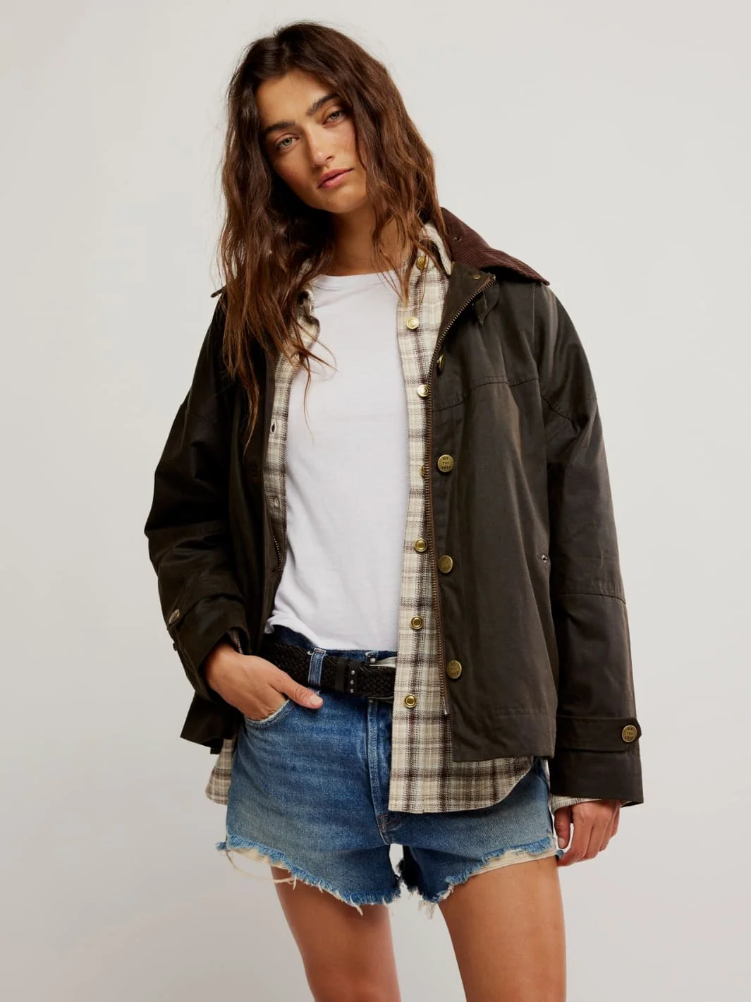 Cori Waxed Jacket - Olive - Image 9