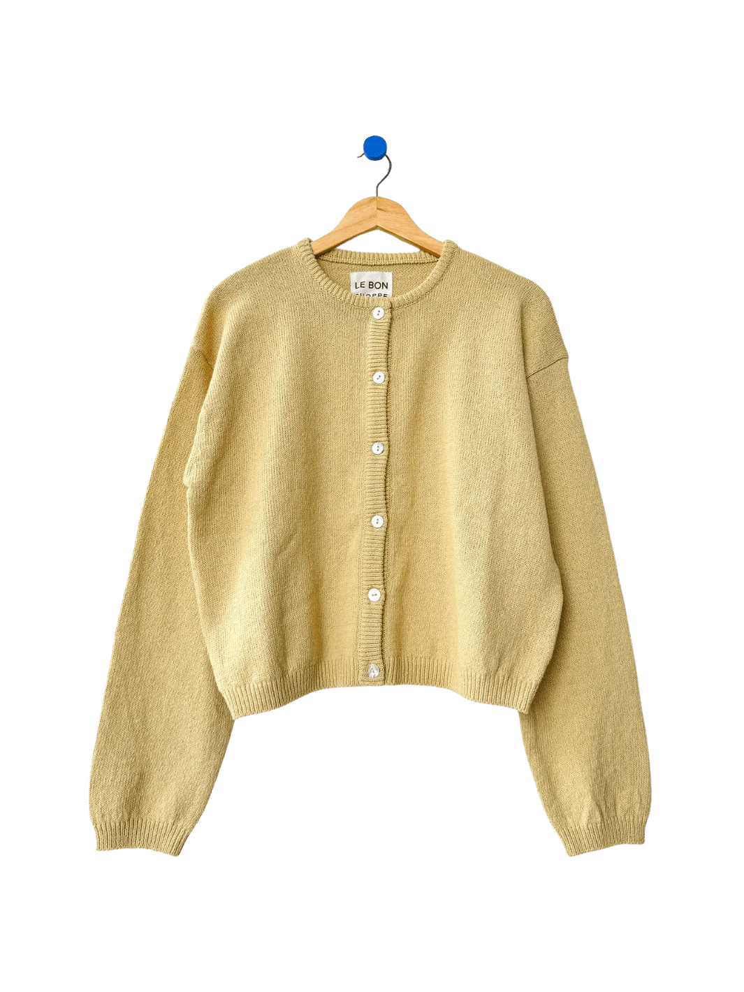 Cotton Leila Cardigan - Custard