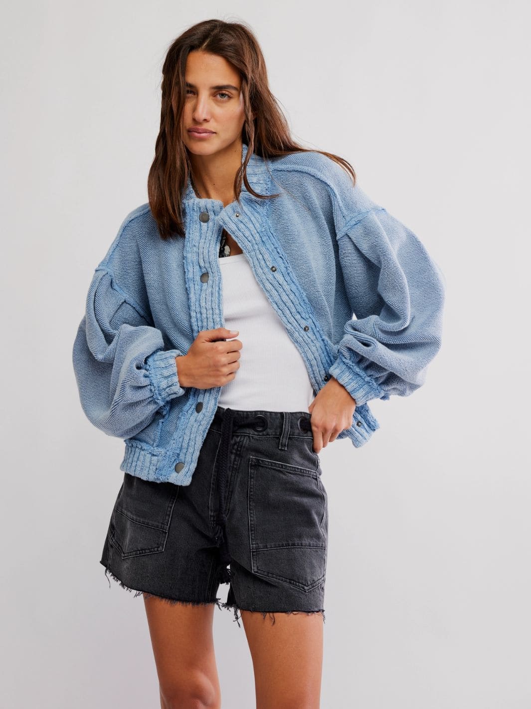 Cute In This Cardi - Dusty Blue - Image 6