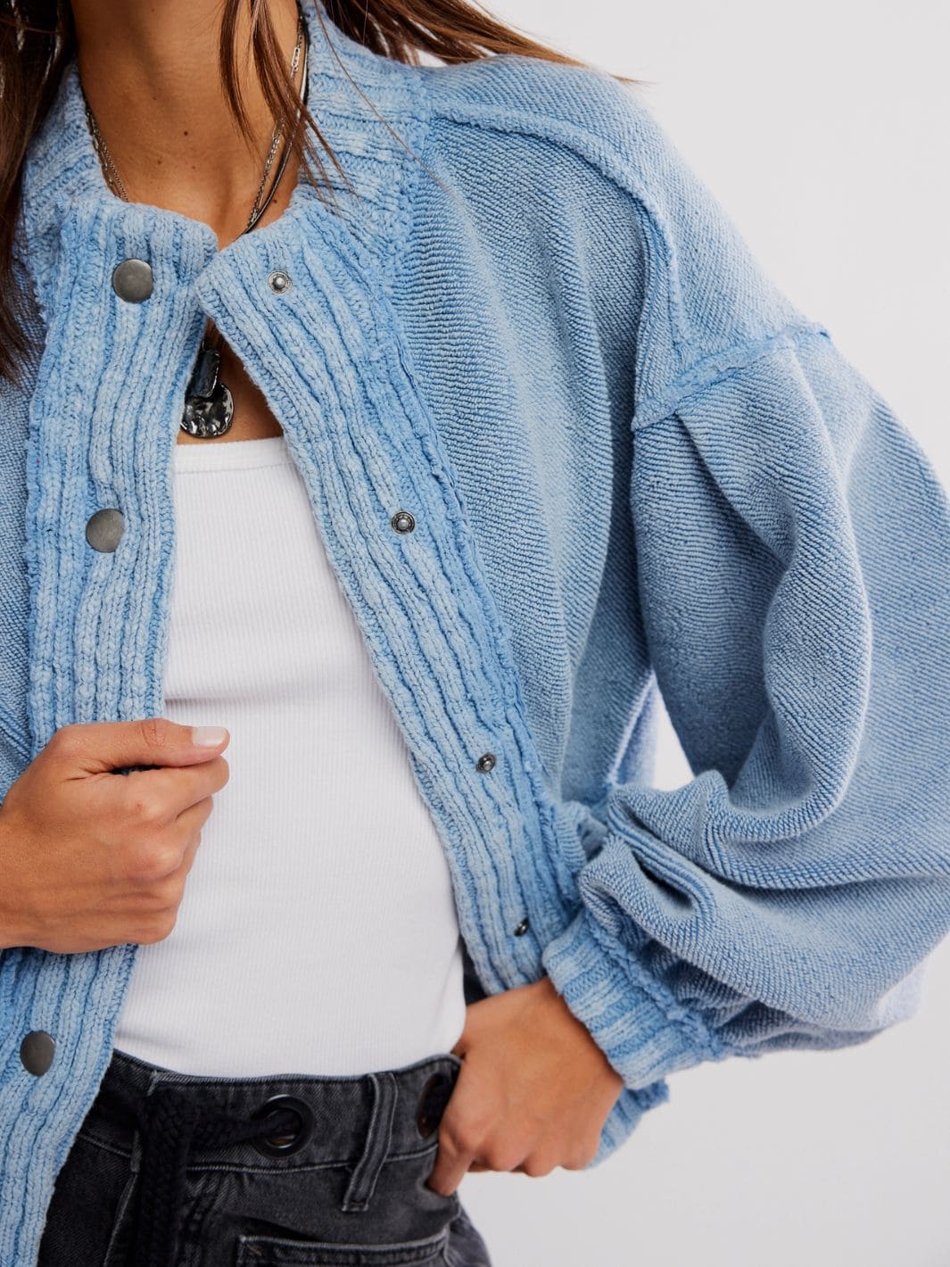 Cute In This Cardi - Dusty Blue - Image 9