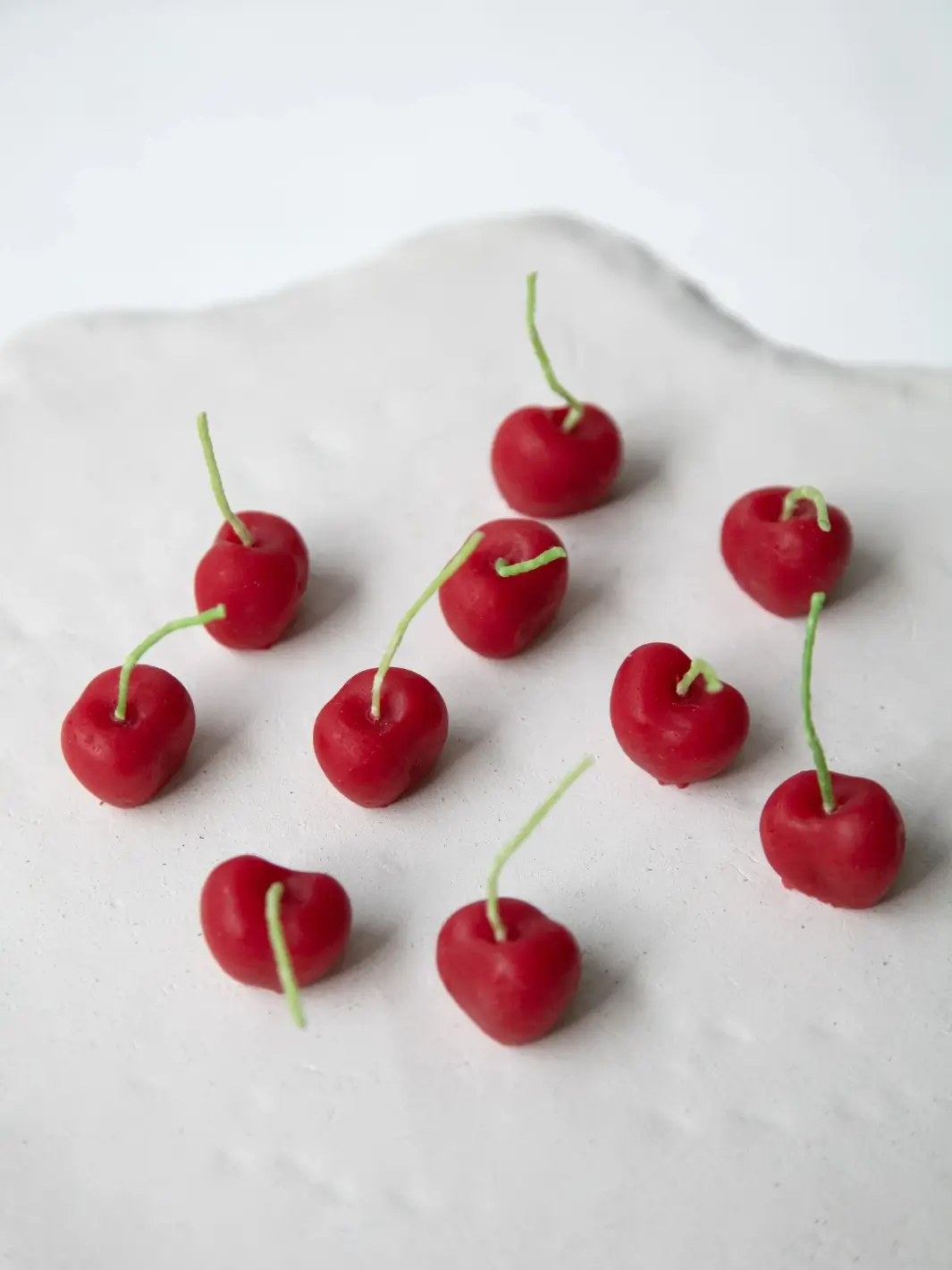 Dark Red Cherry Beeswax Birthday Candles - Image 5