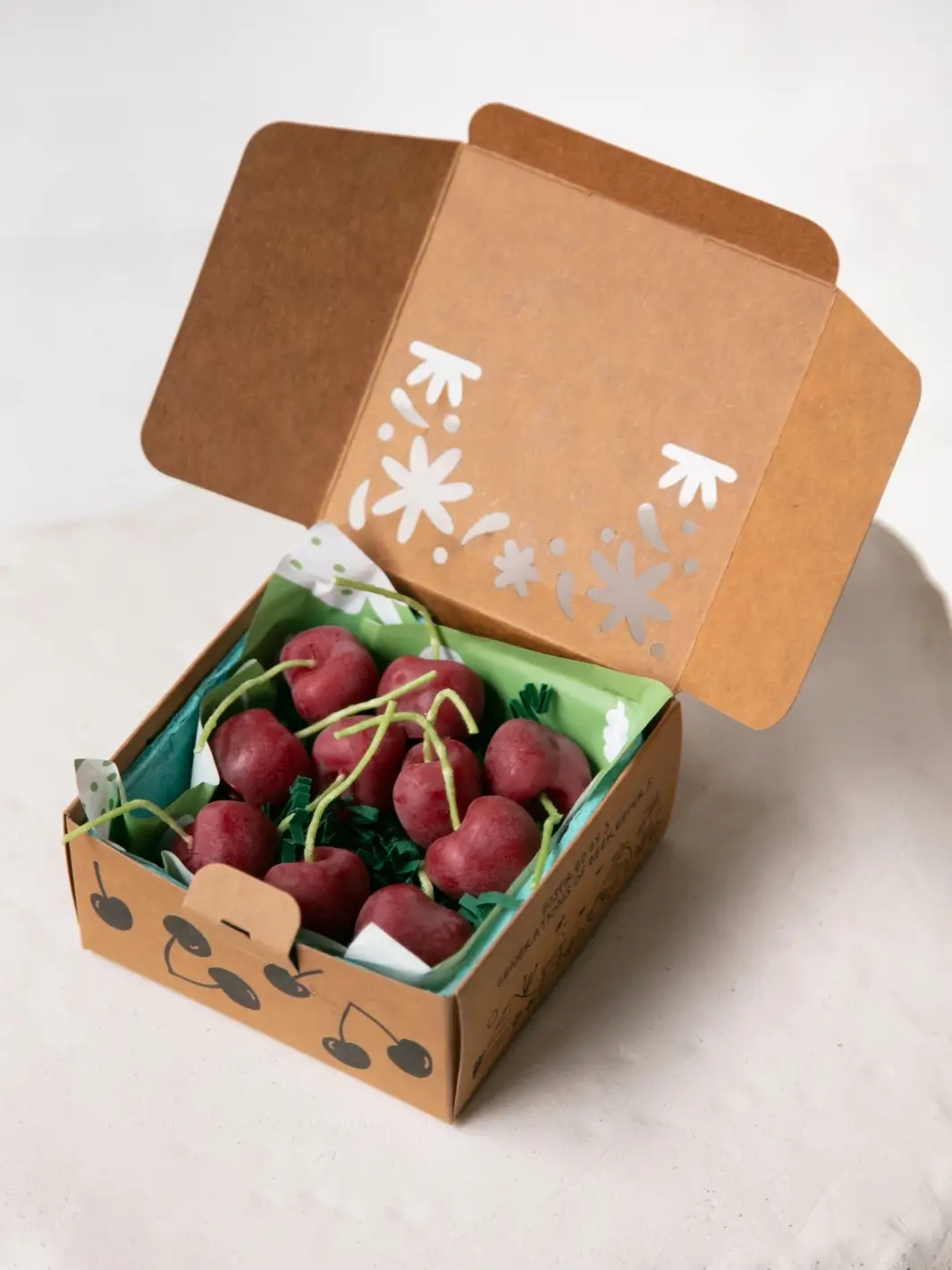 Dark Red Cherry Beeswax Birthday Candles - Image 7