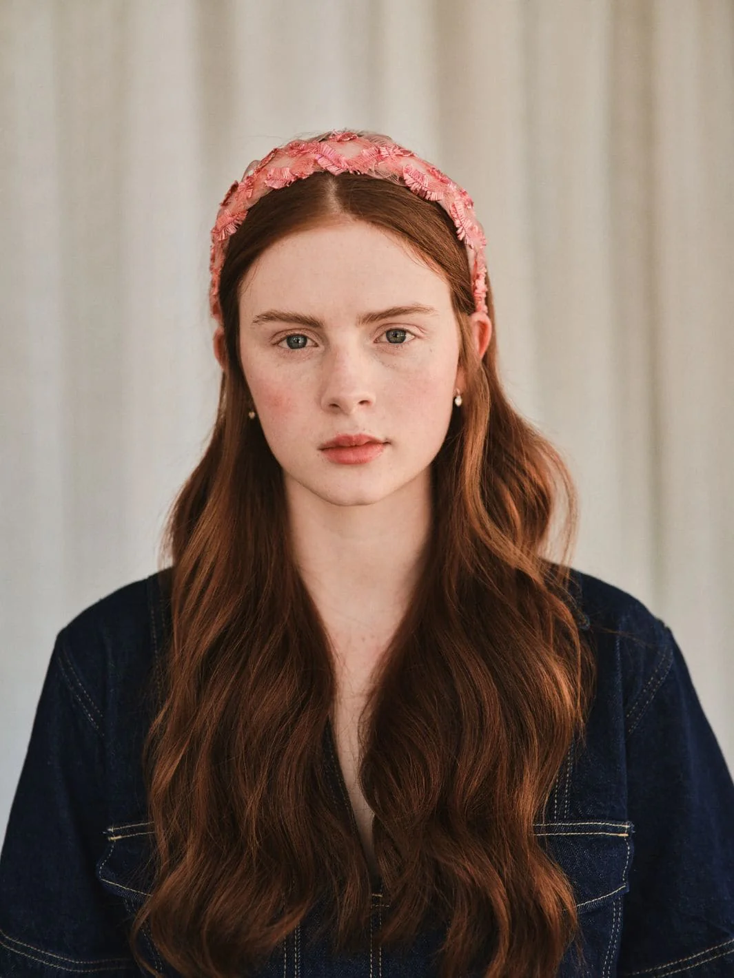 Entwine Vintage Straw Headband - Bright Pink - Image 3