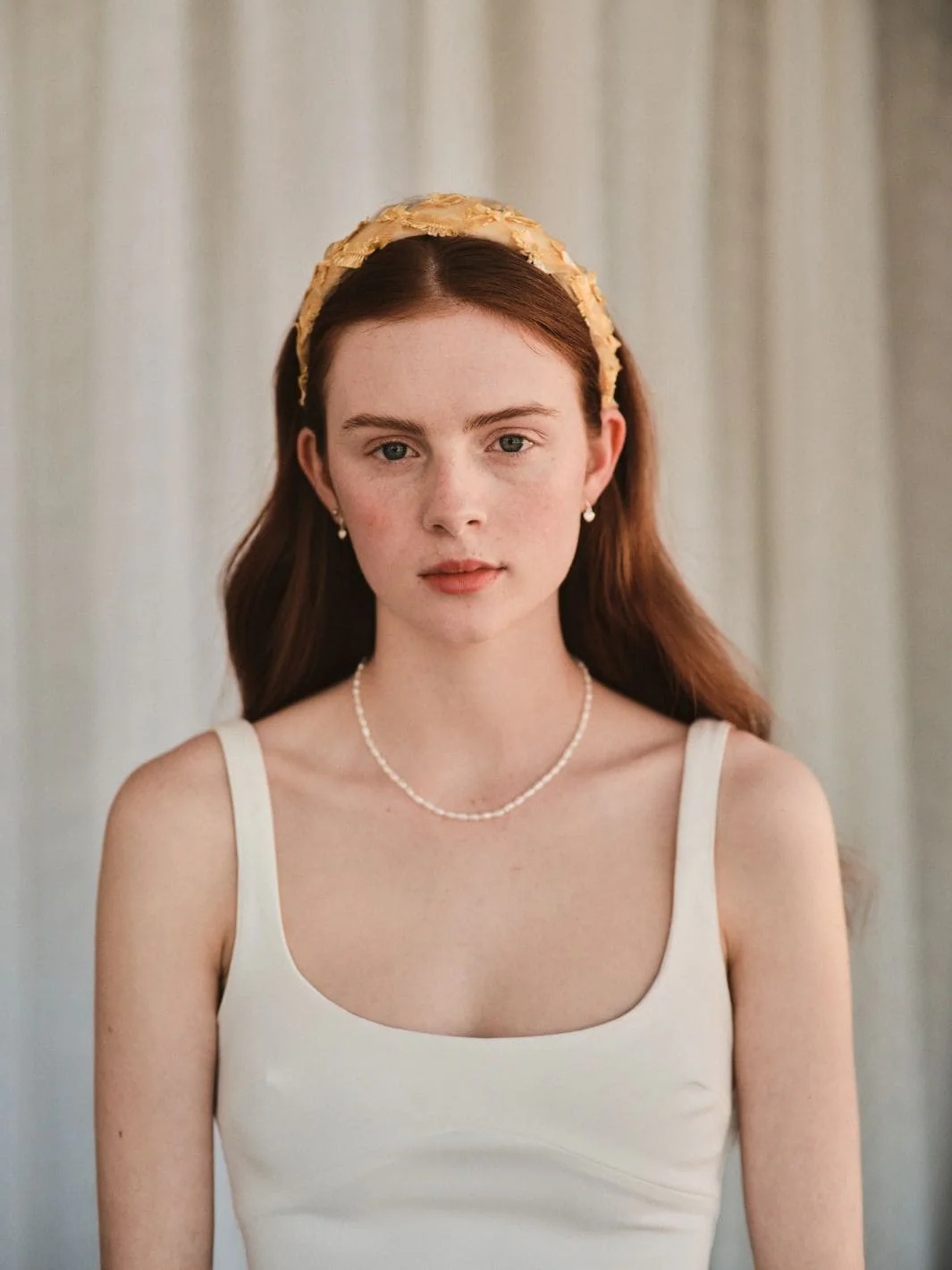 Entwine Vintage Straw Headband - Gold - Image 3