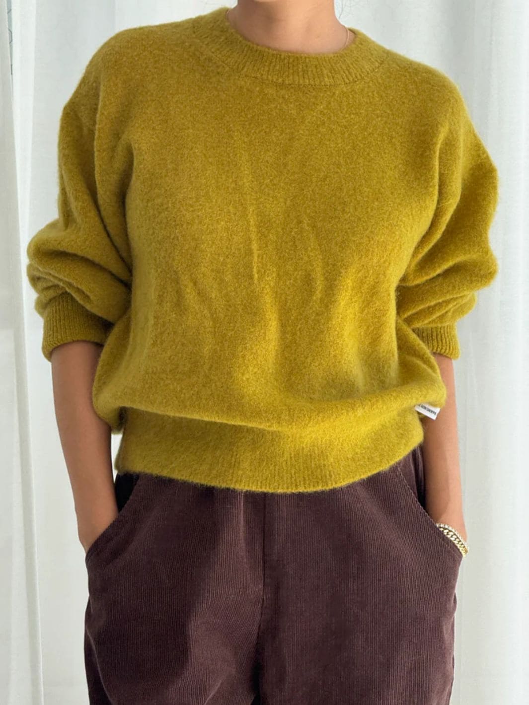 Finn Mohair Sweater - Bistro Yellow - Image 2