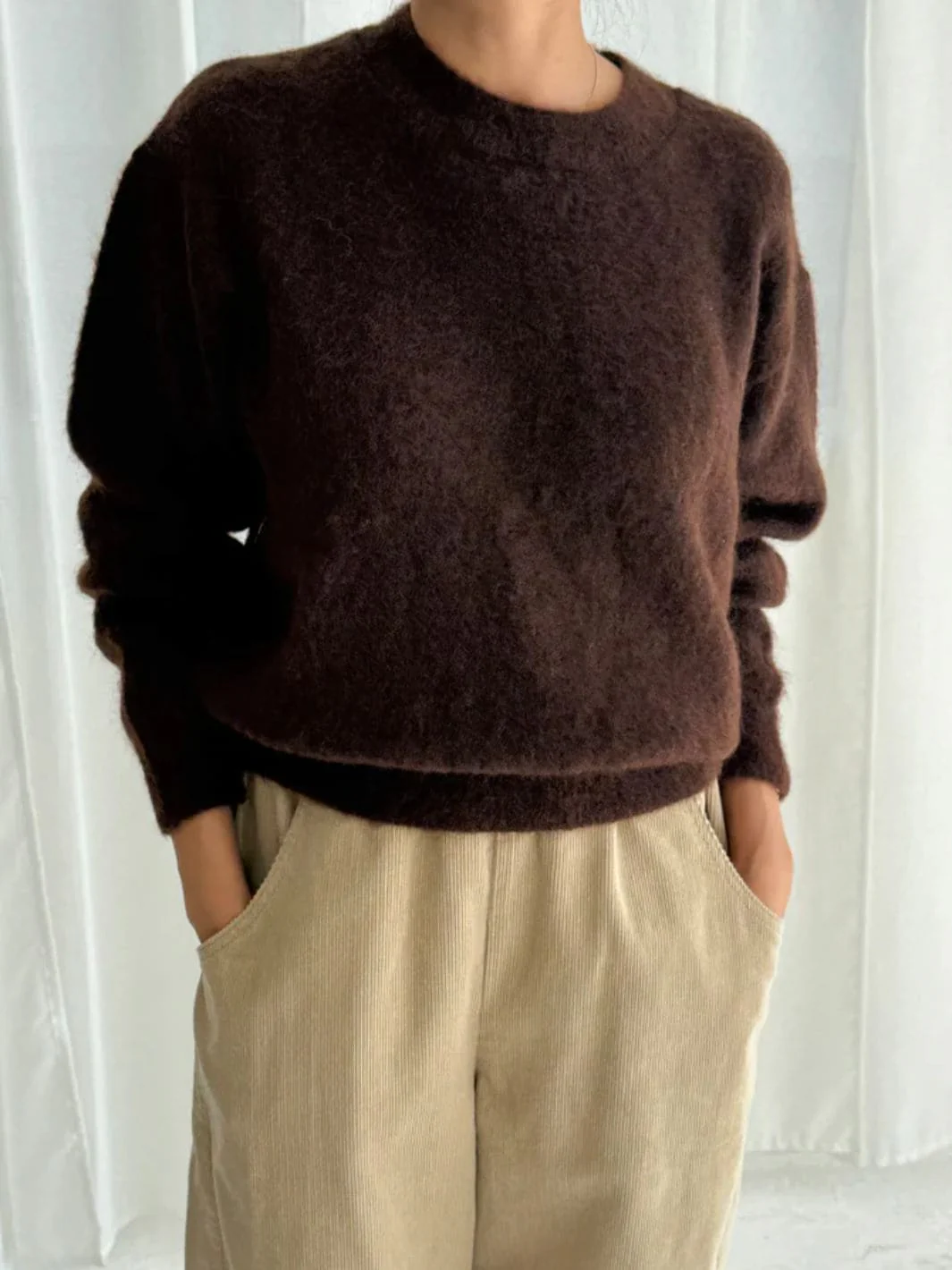 Finn Mohair Sweater - Cocoa Bean - Image 2