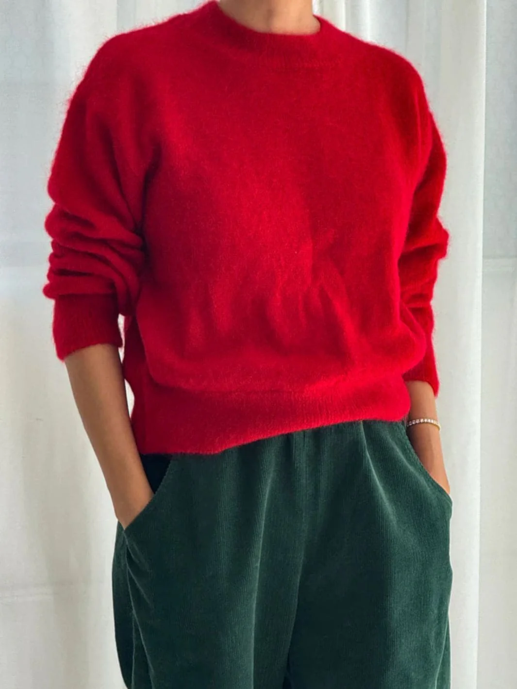 Finn Mohair Sweater - Red - Image 2