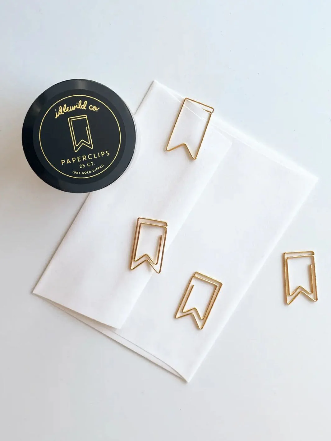 Flag Gold Plated Paper Clips (Jar of 25) - Image 2