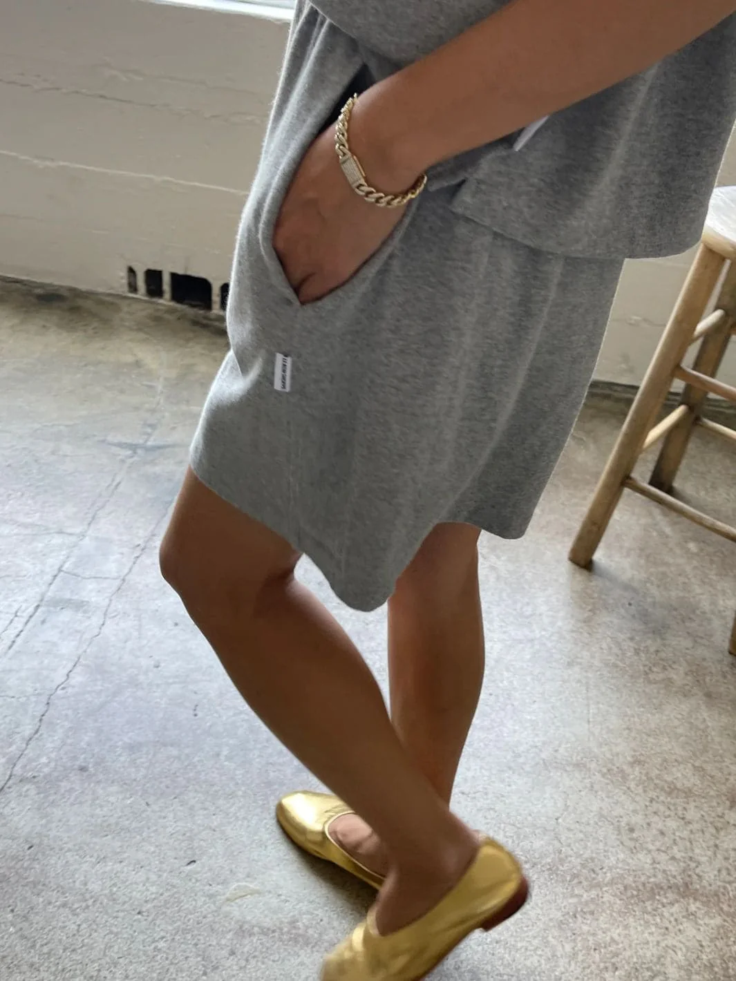 Flared Basketball Shorts - HT Grey - Image 4