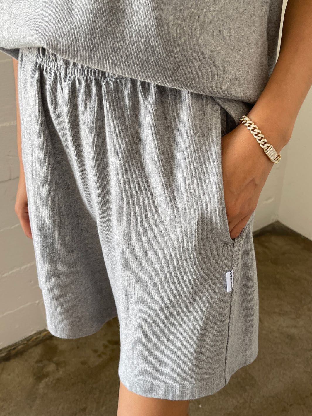 Flared Basketball Shorts - HT Grey - Image 5