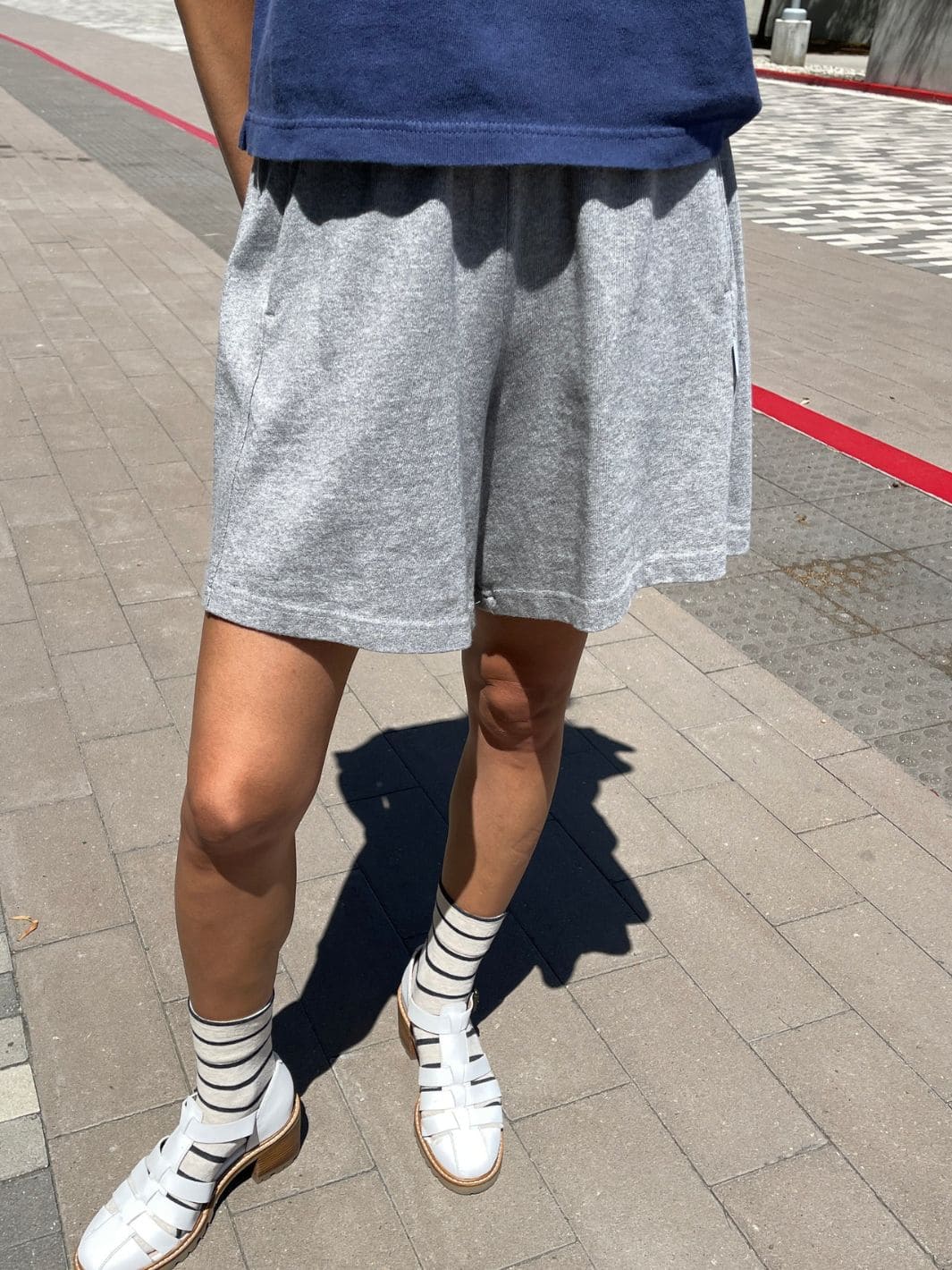Flared Basketball Shorts - HT Grey - Image 8