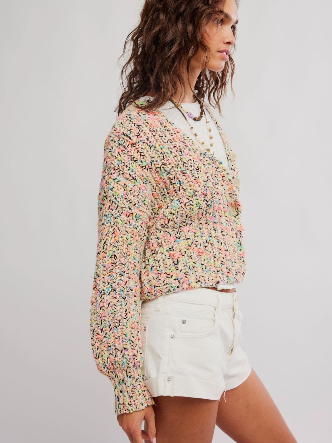 Flea Market Cardigan - Neon Sand Combo - Image 4