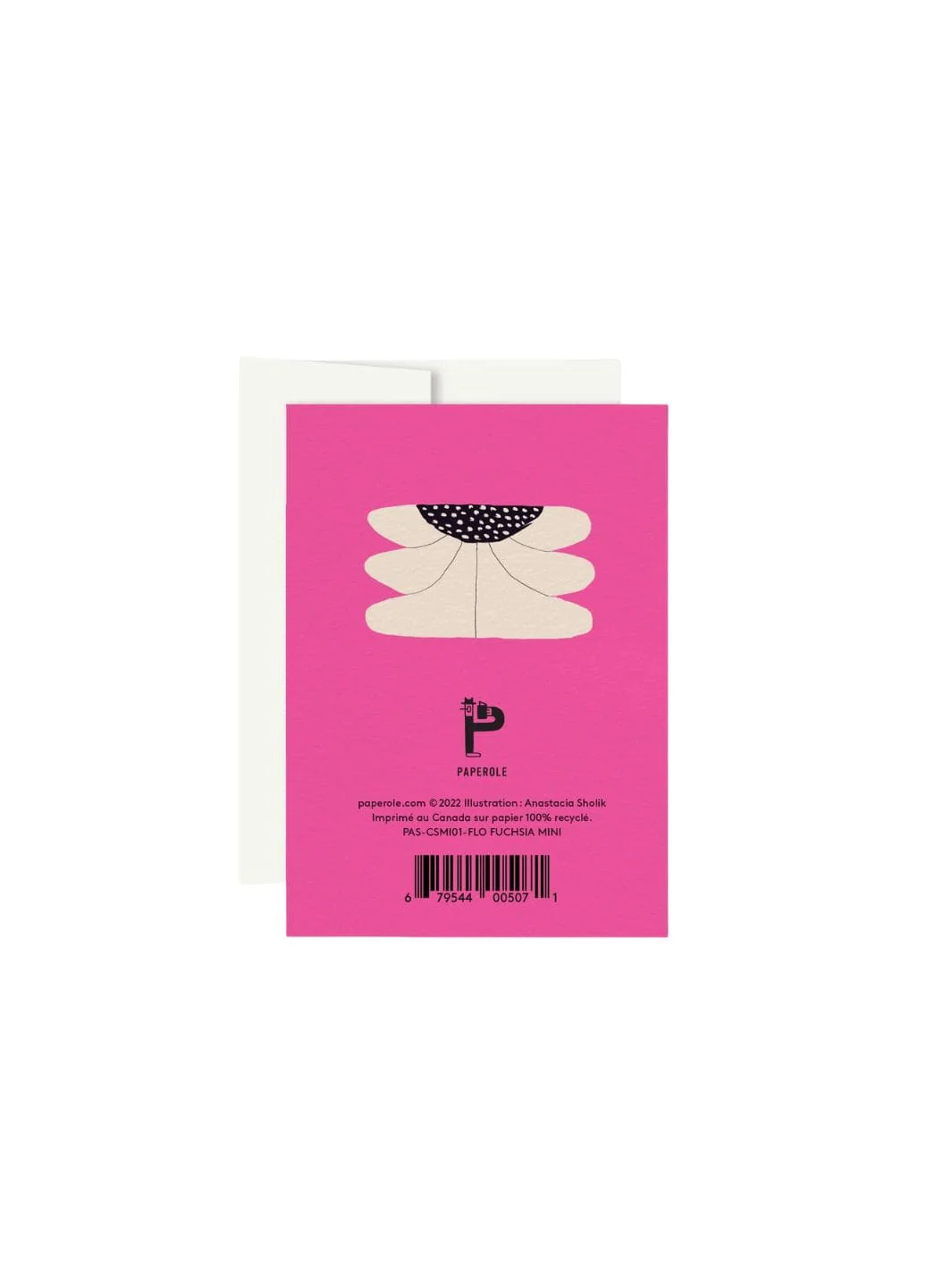 FLO FUCHSIA — Miniature Greeting Card - Image 2