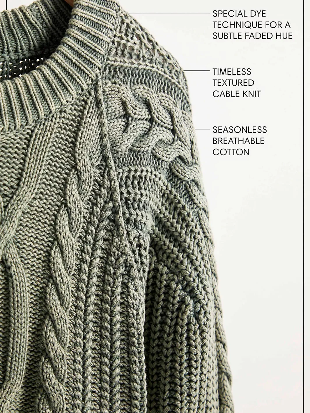 Frankie Cable Sweater - Black - Image 6