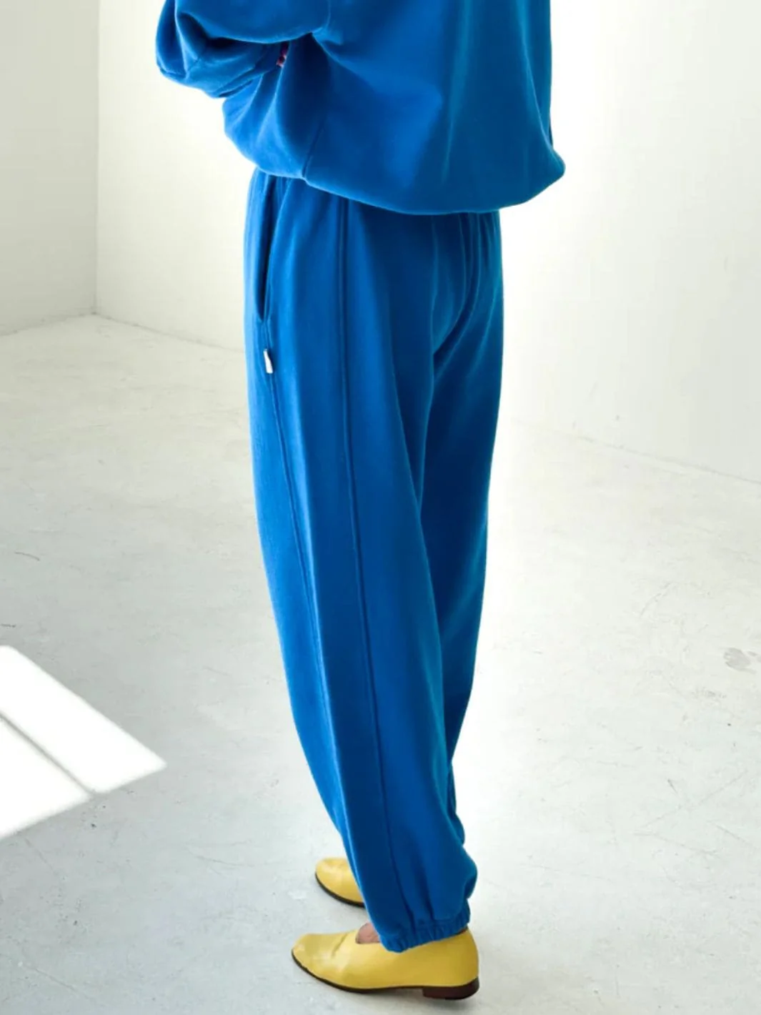French Terry Balloon Pants - Lagoon - Image 3