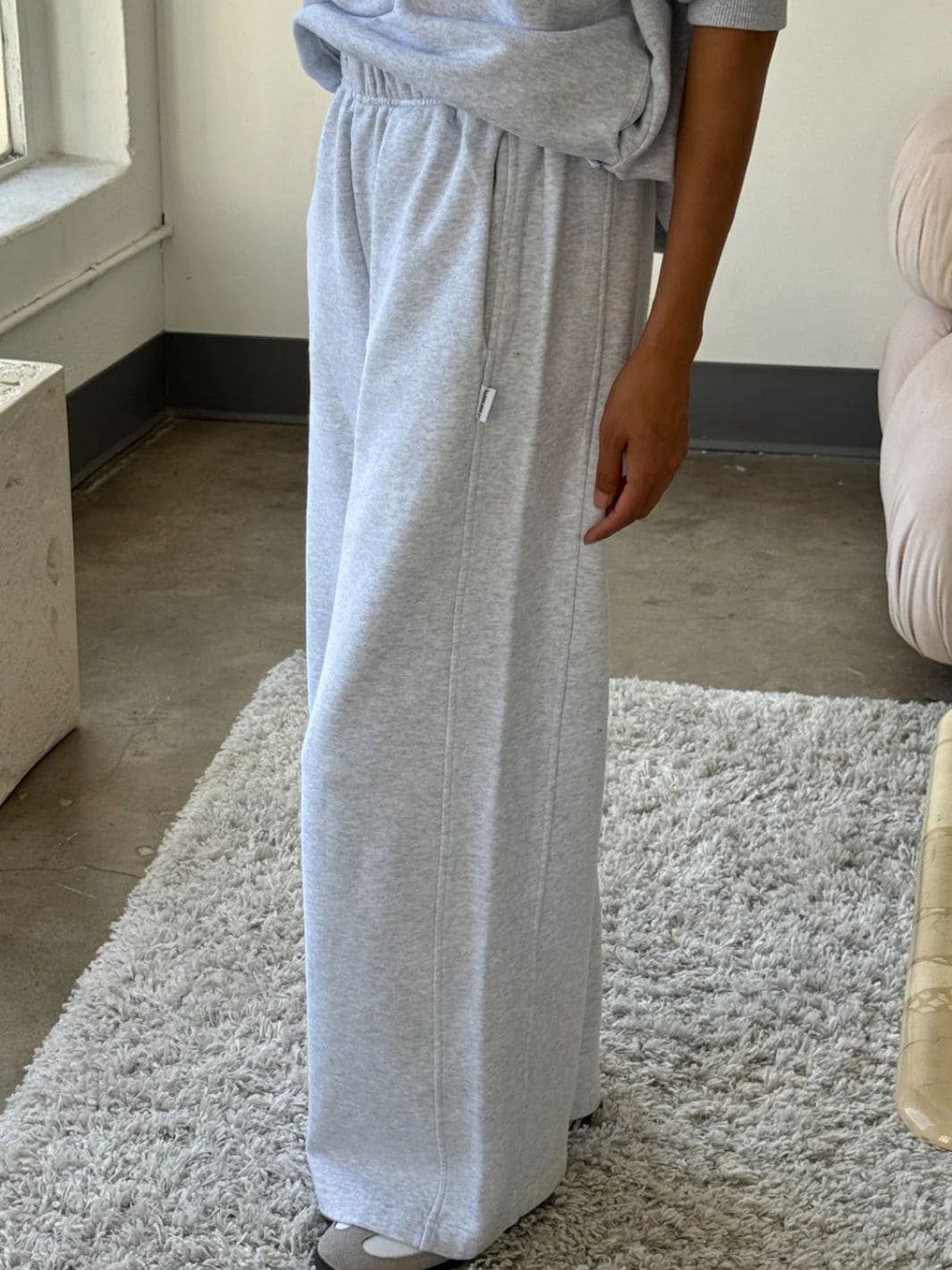 French Terry Breezy Pants - Icy Grey - Image 3