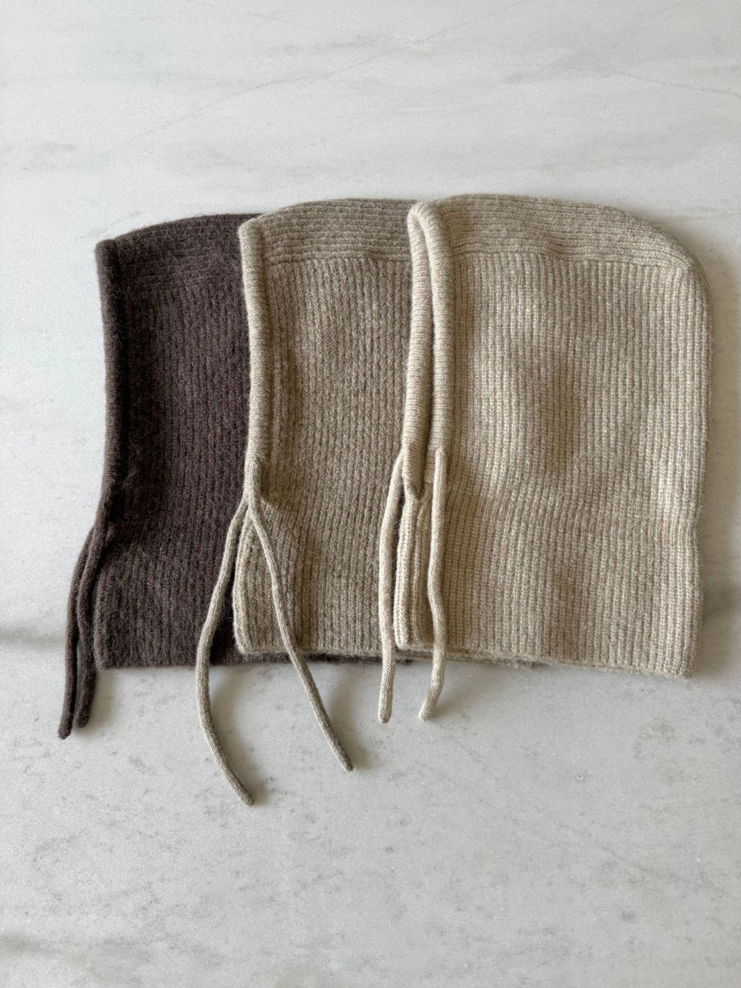 Fuzzy Alpaca Balaclava - Brown - Image 3